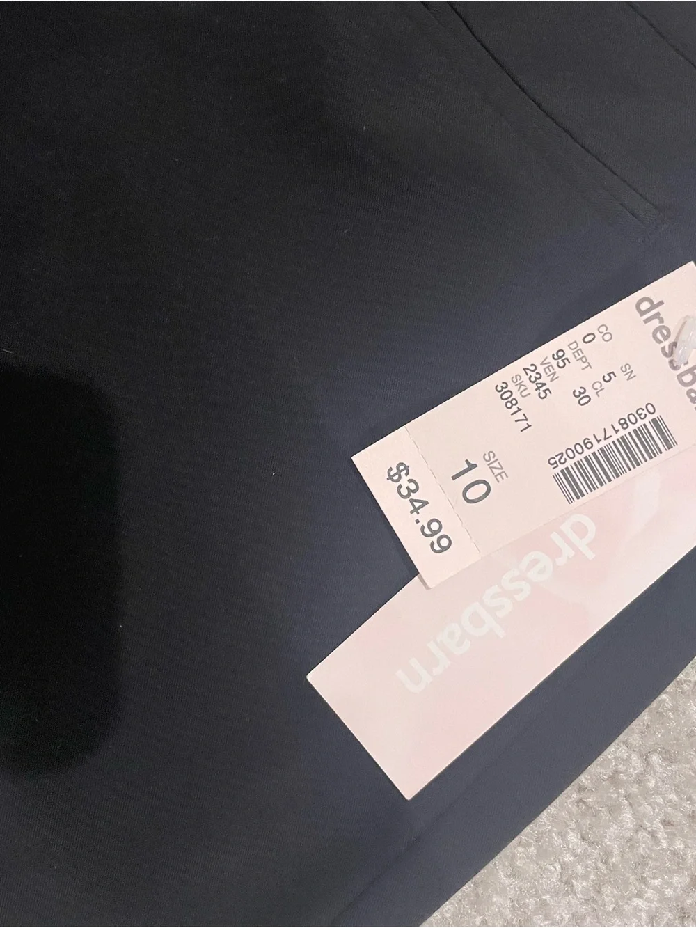 dressbarn Black Tailored Dress Pants